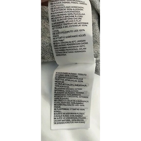 NWT H&M Men Crew Neck Long Sleeve Sweatshirt Sweater 100% Cotton Gray Size M - Picture 10 of 11